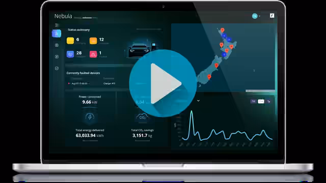 robotron*Nebula dashboard on a laptop